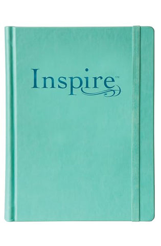 Image of NLT Inspire Bible (Hardcover Aquamarine): Journaling Bible with Over 400 Illustrations to Color Coloring Bible with Creative Journal Space - Religious Gift that Inspires Connection with God