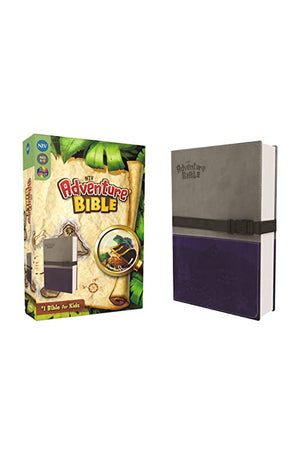 NIV Adventure Bible Leathersoft Gray/Blue Full Color