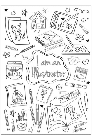 Image of I Am Creative: A Coloring Book for Girls to Explore Their Creativity & Imagination Kids Ages 4-8 Fun with 24 Coloring Activity Pages