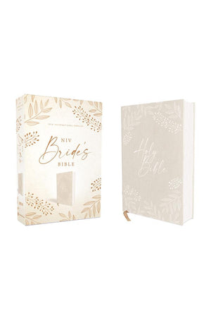 NIV, Bride's Bible, Cloth over Board, Cream, Red Letter, Comfort Print