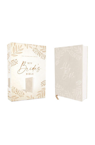 Image of NIV, Bride's Bible, Cloth over Board, Cream, Red Letter, Comfort Print