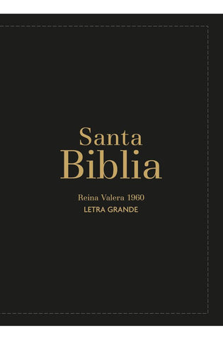 Image of Biblia RVR 1960 Compacta Letra Grande 11 puntos Símil Piel Negro con Cierre y Índice