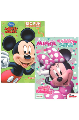 Disney Mickey & Minnie 80pg Coloring Book Asstd.