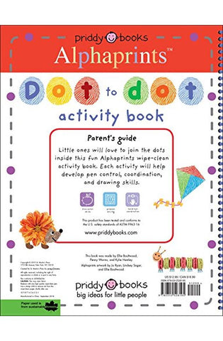 Image of Alphaprints Dot to Dot Activity Book: Wipe Clean with Pen