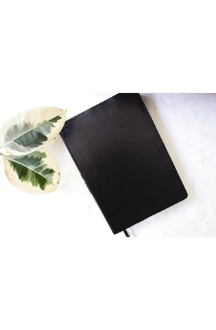 Image of NIV, Quest Study Bible, Large Print, Bonded Leather, Black, Comfort Print: The Only Q and A Study Bible