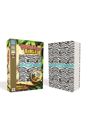 NIV Adventure Bible Leathersoft Zebra Print Full Color Interior