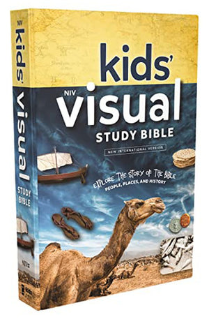 NIV Kids' Visual Study Bible Hardcover Blue Full Color Interior: Explore the Story of the Bible---People Places and History