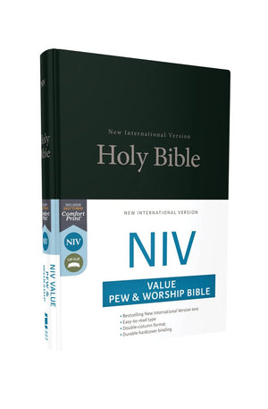 NIV Value Pew and Worship Bible Hardcover Black