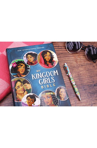 Image of NIV, Kingdom Girls Bible, Full Color, Hardcover, Teal, Comfort Print: Meet the Women in God's Story (Best Gift for Girls Ages 8-12 to Build Faith, Strength, and Character)