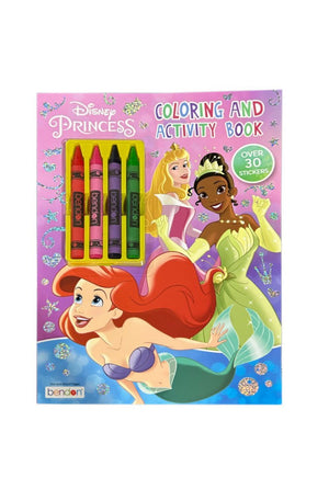 Disney Princess Coloring & Activity Book W/ Crayons