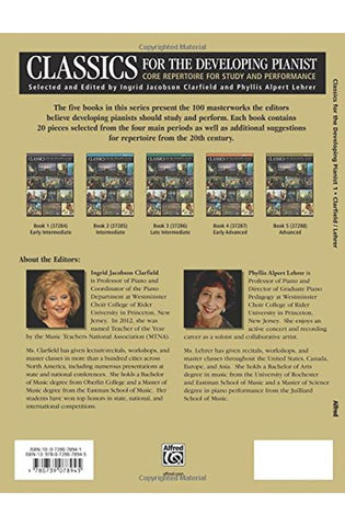 Image of Classics for the Developing Pianist, Bk 1: Core Repertoire for Study and Performance