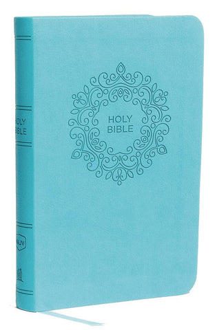 Image of NKJV, Thinline Bible, Compact, Leathersoft, Blue, Red Letter, Comfort Print: Holy Bible, New King James Version