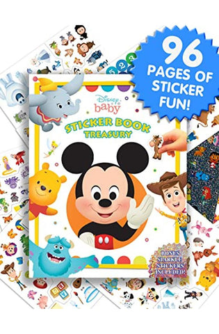 Image of Disney Baby Sticker Book Treasury - Activity Books for kids, 350 reusable stickers, 96 pages of fun