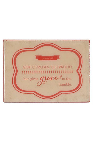 Image of Grace to the Humble Wood Magnet