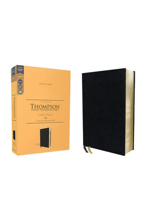 KJV Thompson Chain-Reference Bible Large Print European Bonded Leather Black Red Letter Comfort Print