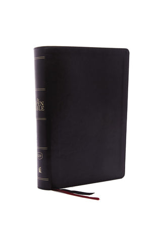 Image of KJV Open Bible: Complete Reference System Black Leathersoft Red Letter Comfort Print: King James Version