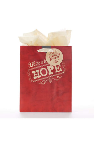 Retro Red Hope Gift Bag Medium