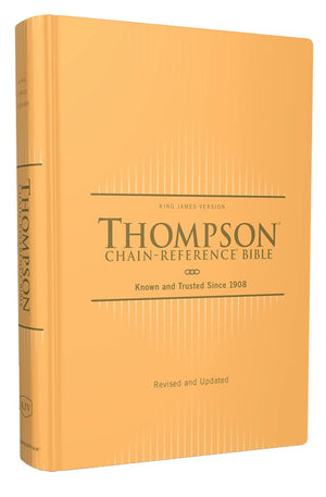 KJV Thompson Chain-Reference Bible Hardcover Yellow Gold Red Letter Comfort Print