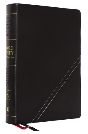 KJV Word Study Reference Bible Leathersoft Black Red Letter Comfort Print: 2000 Keywords that Unlock the Meaning of the Bible