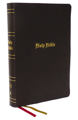 Image of KJV Holy Bible: Super Giant Print with 43000 Cross References Brown Bonded Leather Red Letter Comfort Print: King James Version