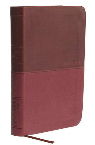 Image of NKJV, Thinline Bible, Compact, Leathersoft, Burgundy, Red Letter, Comfort Print: Holy Bible, New King James Version