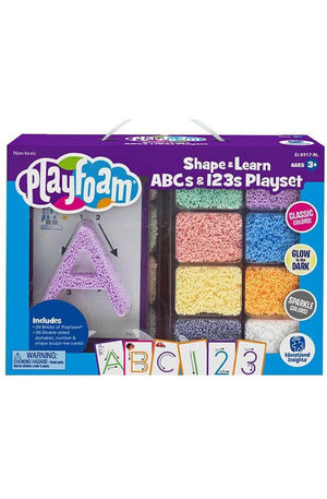 Playfoam Shape & Learn ABCs & 123s Playset
