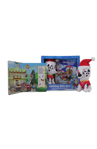 Image of Nickelodeon Paw Patrol - Ready, Set, Snow! Holiday Gift Set - First Look and Find Activity Book with Marshall Plush!