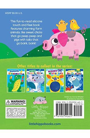 Image of Funny Farm Animals - Silicone Touch and Feel Board Book - Sensory Board Book