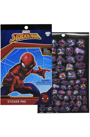 Spiderman 4 Sheet Foil Cover Sticker Pad, 200+