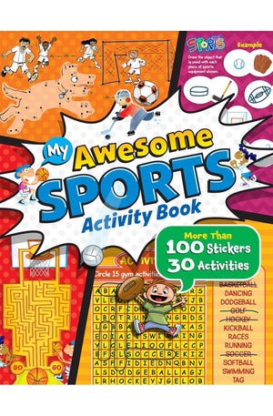 My Awesome Sports Activity Book - More Than 30 Activities and 100 Stickers Included