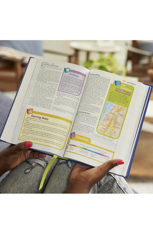 Image of NKJV Study Bible for Kids, Blue Leathersoft: The Premier Study Bible for Kids