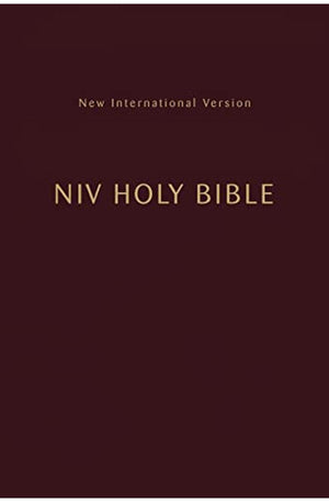 NIV, Holy Bible, Compact, Paperback, Burgundy, Comfort Print