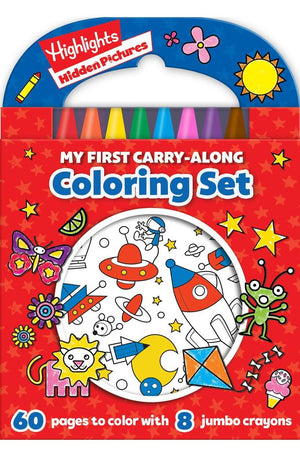 Highlights: My First Hidden Pictures Carry-Along Coloring Set