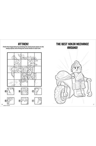 Image of LEGO NINJAGO: Ninja Warriors in Action (Color & Activity with Crayons)