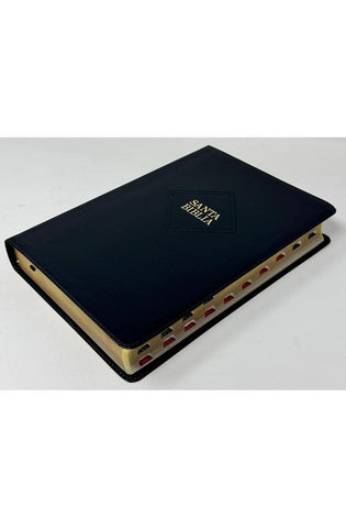 Image of Biblia RVR 1960 Súper Gigante Negro Símil Piel con Índice *IRREGULAR*
