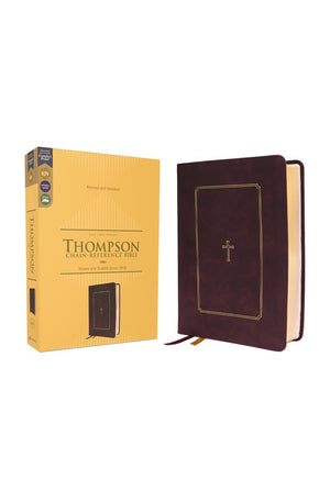 KJV Thompson Chain-Reference Bible Leathersoft Burgundy Red Letter Comfort Print