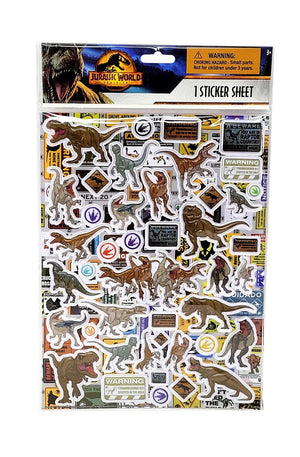 Jurassic World  Raised Sticker Sheet