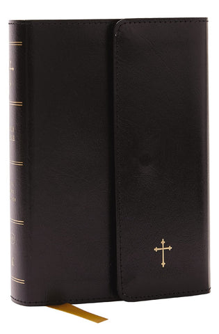 Image of KJV Holy Bible: Compact with 43000 Cross References Black Leatherflex with flap Red Letter Comfort Print: King James Version