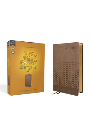 KJV Teen Study Bible Leathersoft Brown Comfort Print