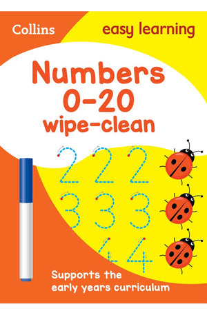 Numbers 0-20: Wipe-Clean Activity Book (Collins Easy Learning Preschool)