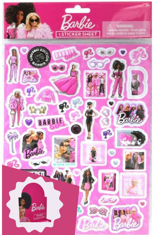Barbie Raised Sticker Sheet in Poly Bag