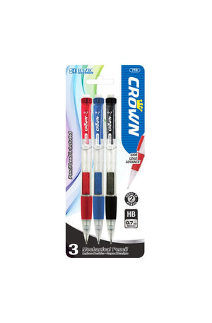 BAZIC Crown 0.7 mm Mechanical Pencil (3/Pack)