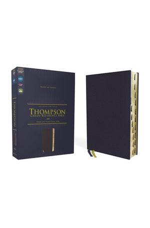 NIV Thompson Chain-Reference Bible Leathersoft Navy Thumb Indexed Red Letter Comfort Print