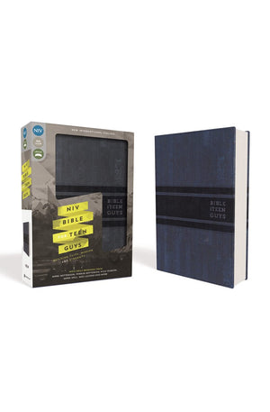 NIV Bible for Teen Guys Leathersoft Blue: Building Faith Wisdom and Strength