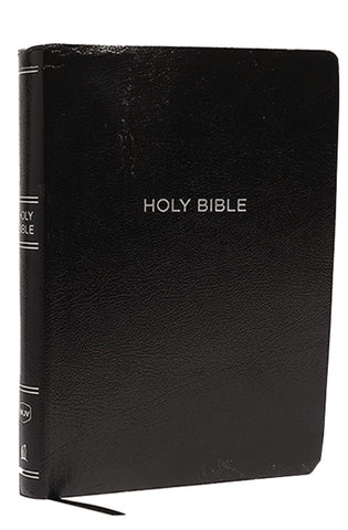 Image of NKJV Holy Bible Super Giant Print Reference Bible Black Leather-look 43000 Cross references Red Letter Comfort Print: New King James Version