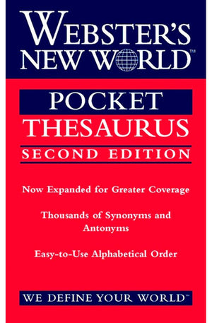 Webster's New World Pocket Thesaurus, Second Edition