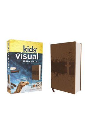 NIV Kids' Visual Study Bible Leathersoft Bronze Full Color Interior: Explore the Story of the Bible---People Places and History