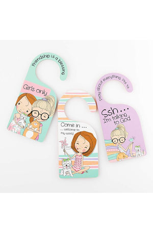 Doorknob Hangers-Holly & Hope (Set Of 3)