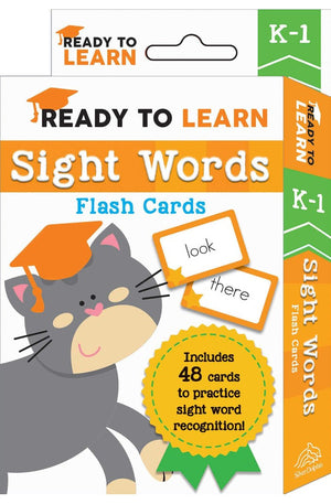Ready to Learn: K-1 Sight Words Flash Cards: Includes 48 Cards to Practice Sight Word Recognition!