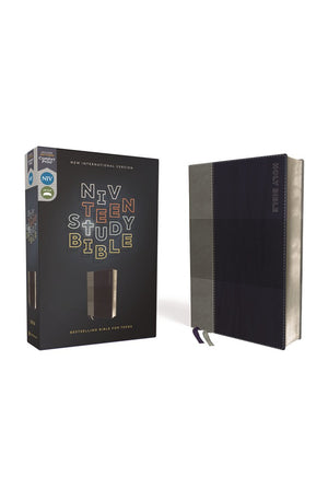 NIV Teen Study Bible (For Life Issues You Face Every Day) Leathersoft Blue Comfort Print